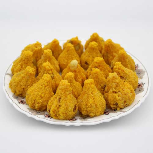 Motichoor Modak / मोतीचूर मोदक (11 pcs/ 200g)